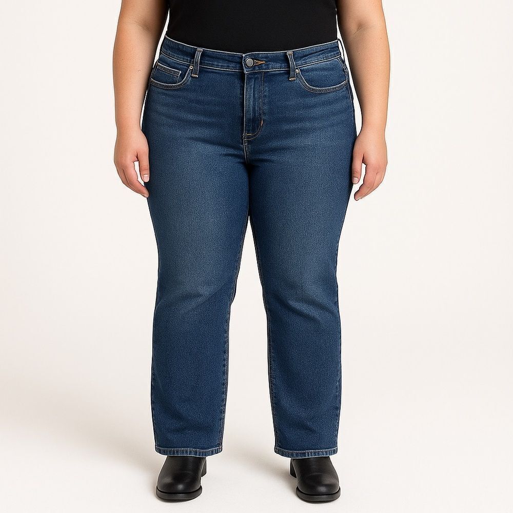 Articles of Society Womens Denim Jeans Straight Leg Blue Wash Size 26‎